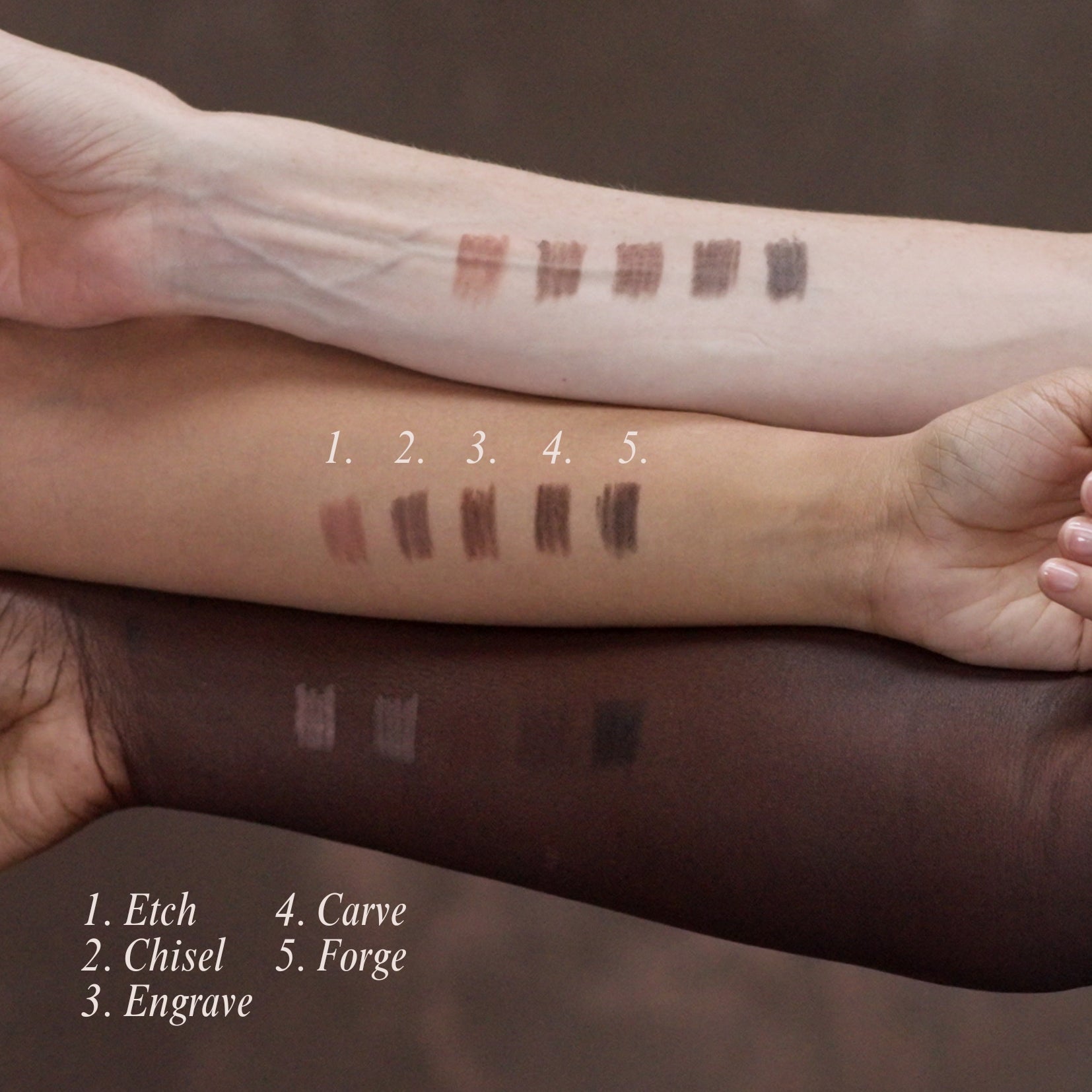 Engrave - a warm chocolate brown